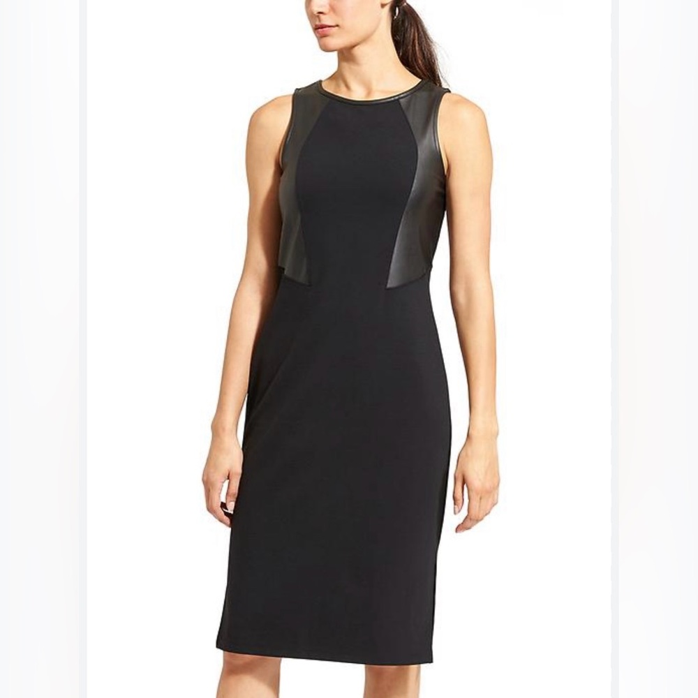 Athleta Ponte Night on the Town Black Dress Size Medium